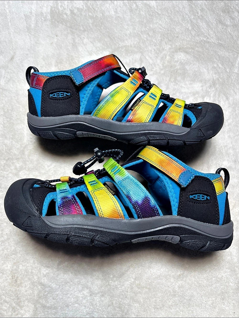 KEEN Newport H2 Tie Dye Sandals Black & Blue US 6